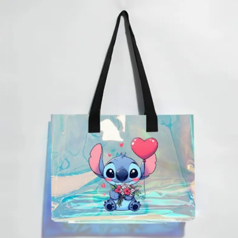 Stitch Holographic Laser Tote Bag NWT